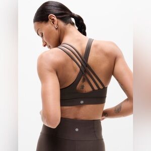 NWT Athleta Train Free Truffle Bra Size Medium (Best for A-C Cups)